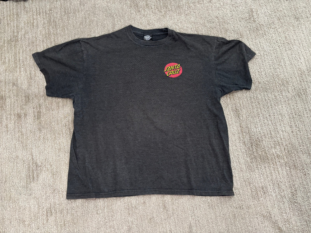 Vintage Santa Cruz Shirt Mens Large L Gray Graphic Classic Skateboarding