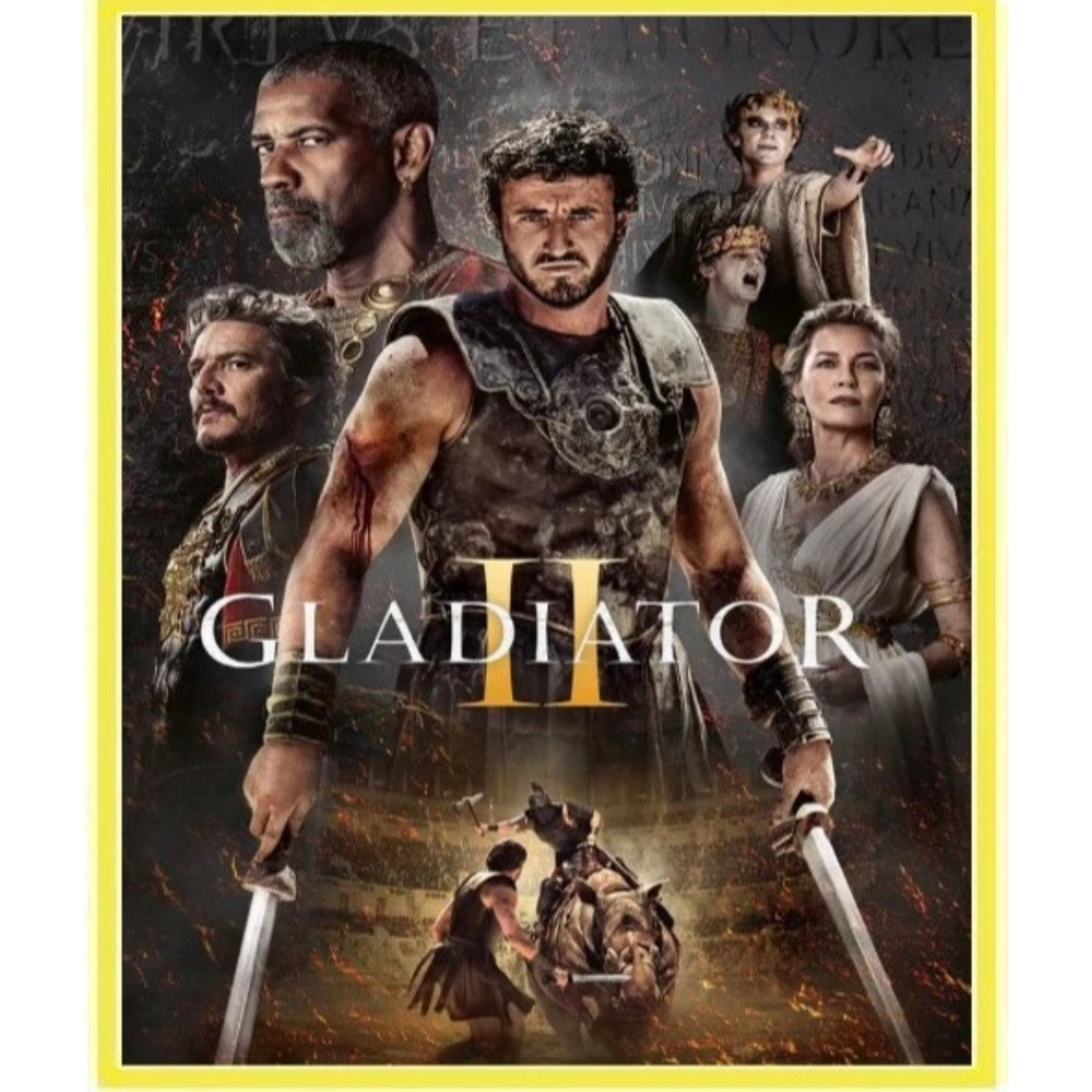 Gladiator II (2024) [Blu-ray, 1 Disc] Action Adventure Movie Full HD All Region
