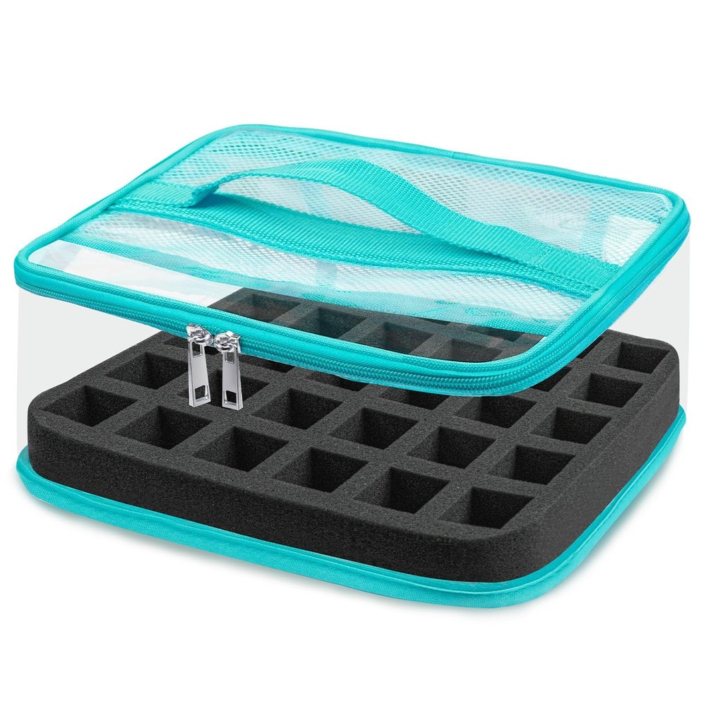 SUBAY Clear Nail Polish Organizer Holds 30 Bottles, Nail Polish Storage Organ...