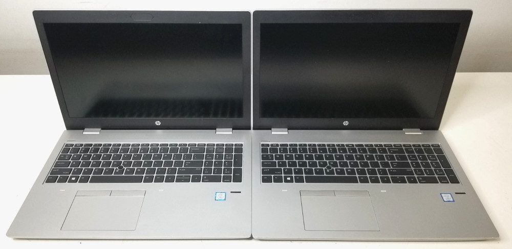 Lot of 2 HP ProBook 650 G4 Intel i7-8650U 8GB 1 Bad Keyboard, No OS/SSD/Batt.