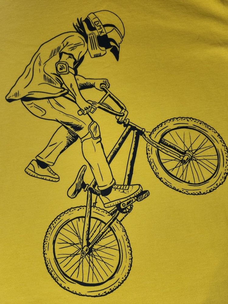 Boys BMX Yellow T-Shirt XL Size 14, Cat And Jack
