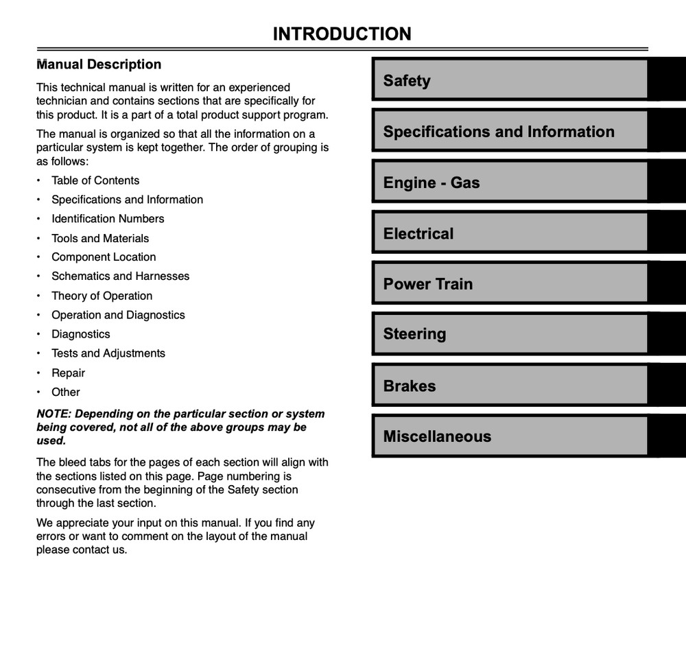 John Deere Gator TX TX Turf Model Service Repair Manual, Workshop Manual