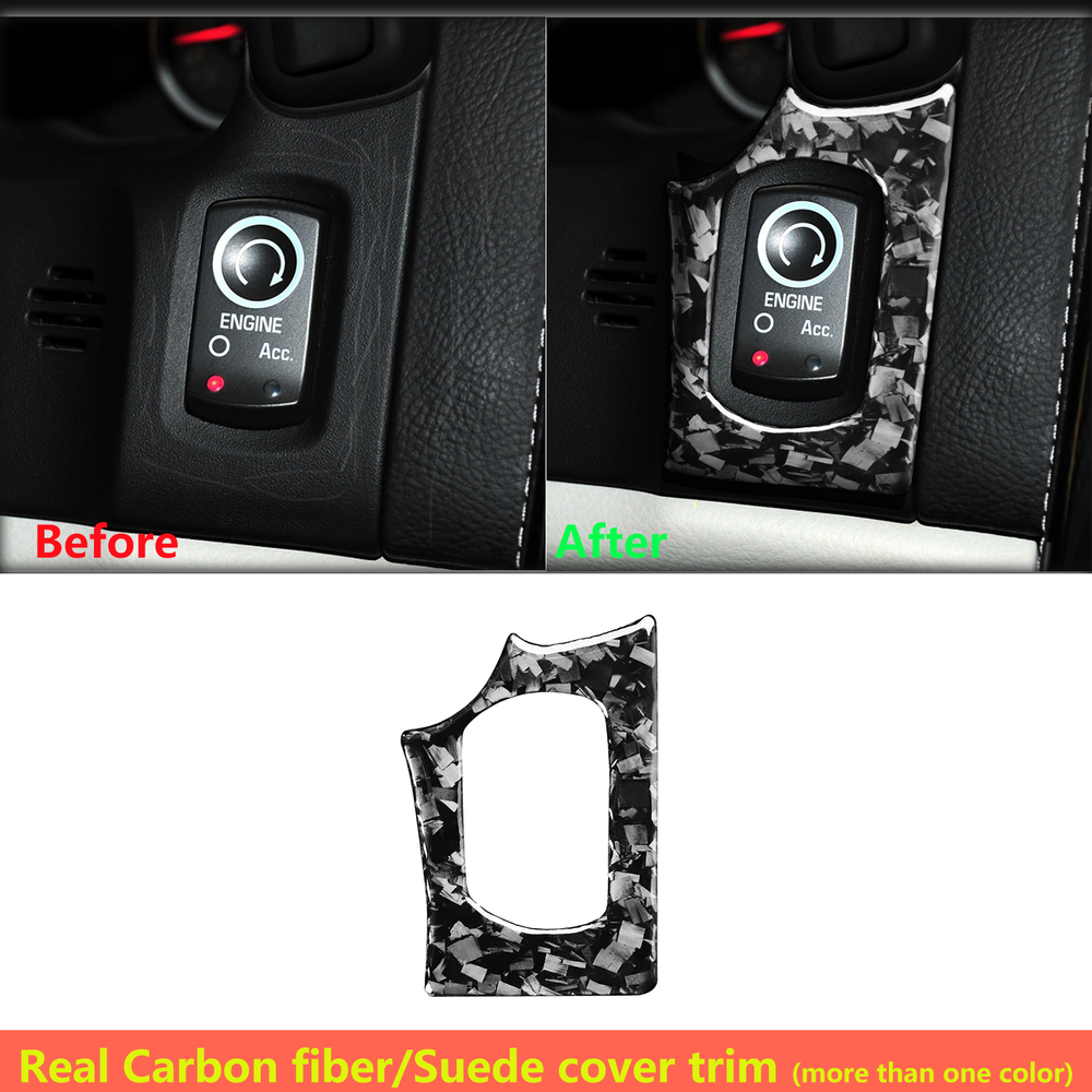 Forged Carbon Fiber Interior Engine Ignition Switch Cover For Corvette C6 05-13