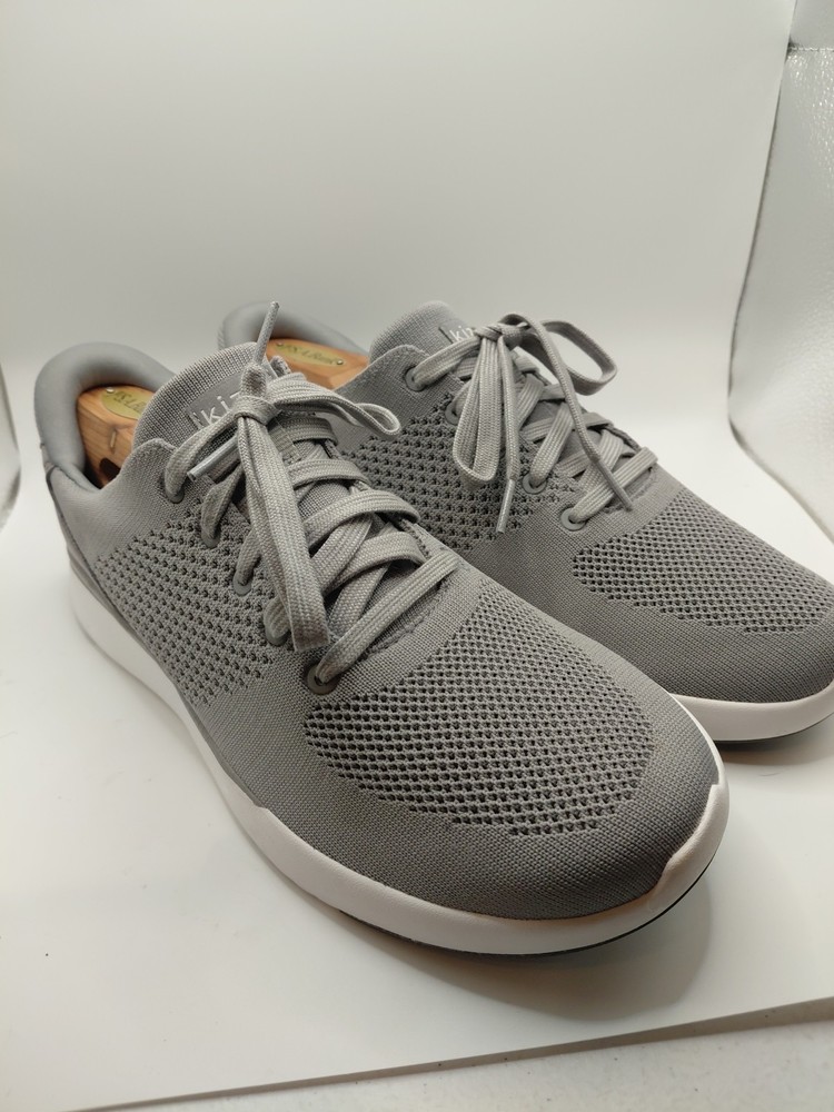 Kizik Lima Shoes Mens 10 Womens 11.5 Graphite Gray Hands Free Sneakers Slip On