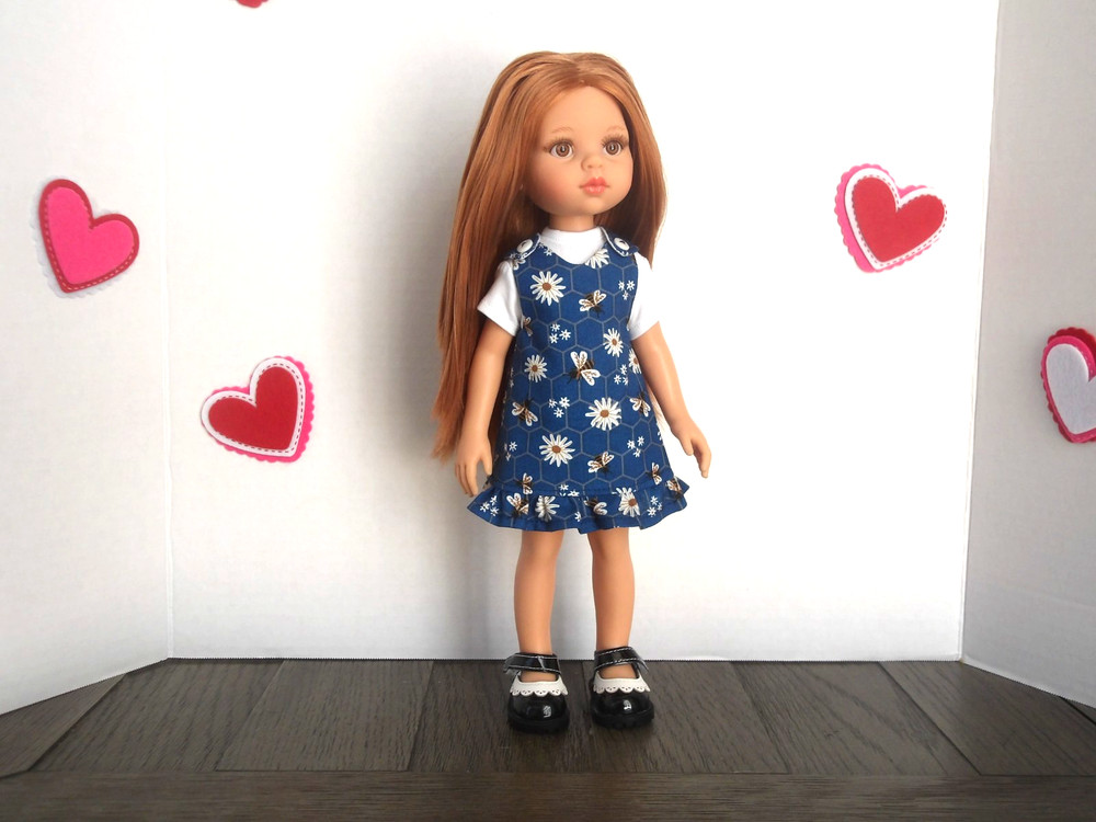 Paola Reina doll clothes, Jumper (Sundress) & T-shirt & shoes, 13
