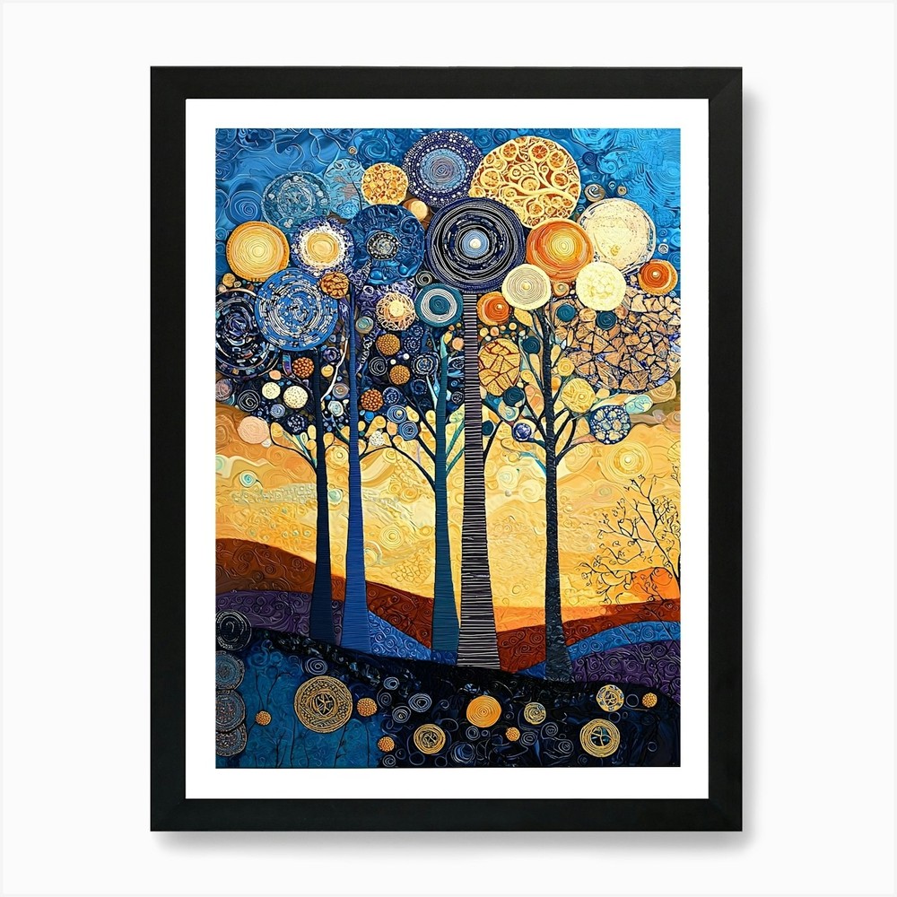 Tree of Life 8 Framed Art Print Canvas Wall Decor Picture