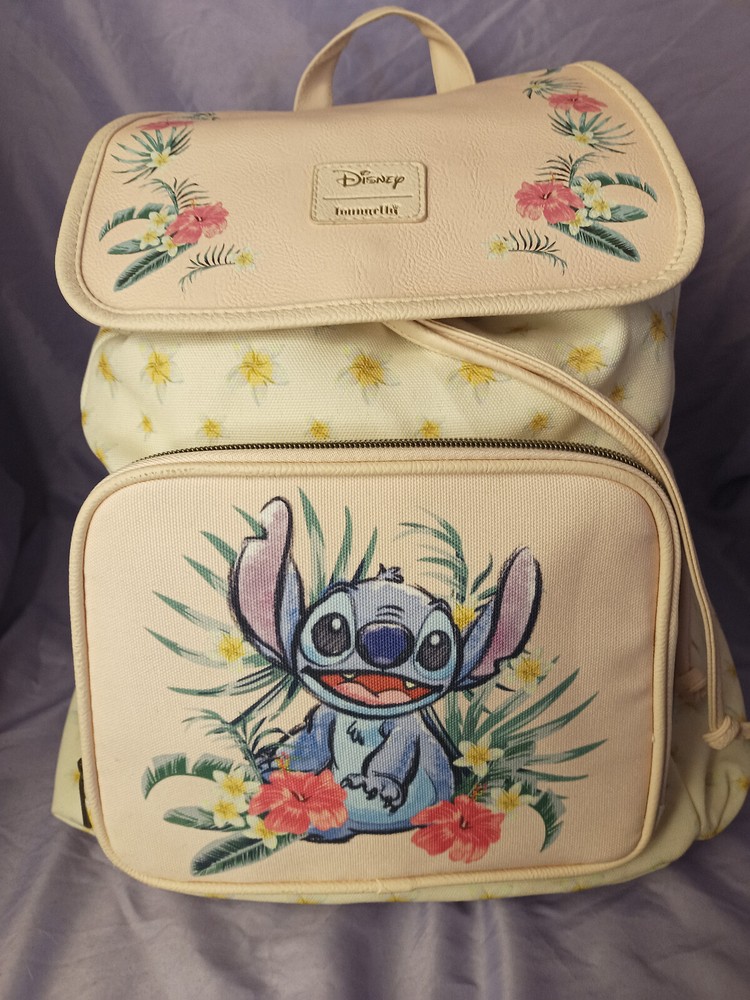 Disney Loungefly Lilo & Stitch Pink Floral Backpack
