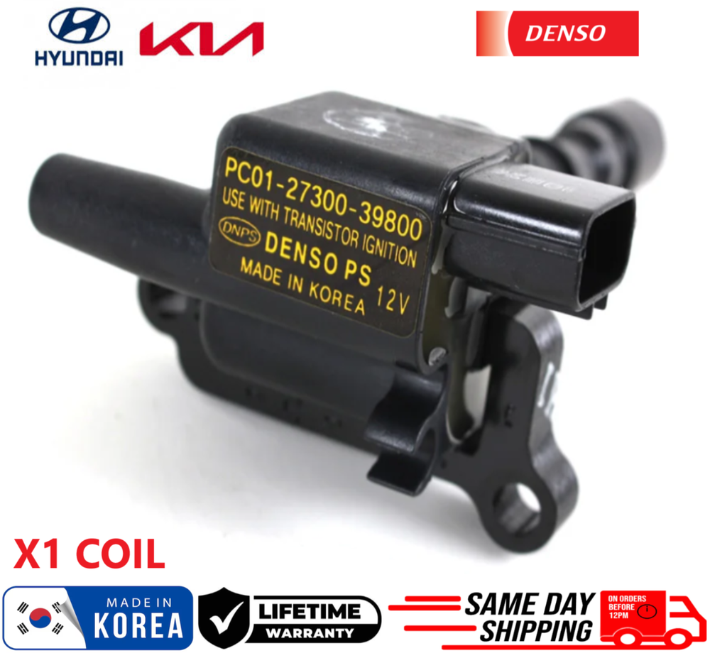 1 GENUINE Ignition Coil For 2003-2006 Kia Sorento 3.5L V6, 27300-39800, OEM PART