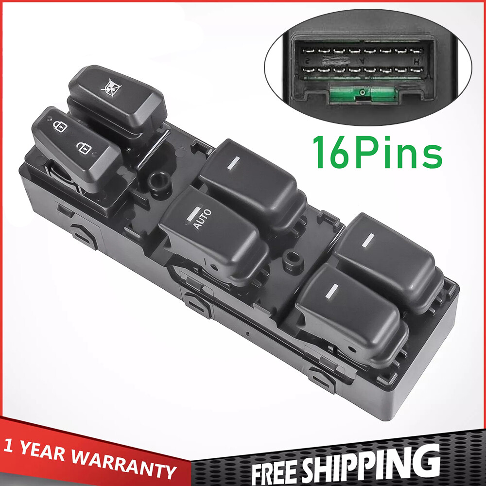 2011-2015 Hyundai Sonata Front Driver Master Power Window Switch 93570-3S000