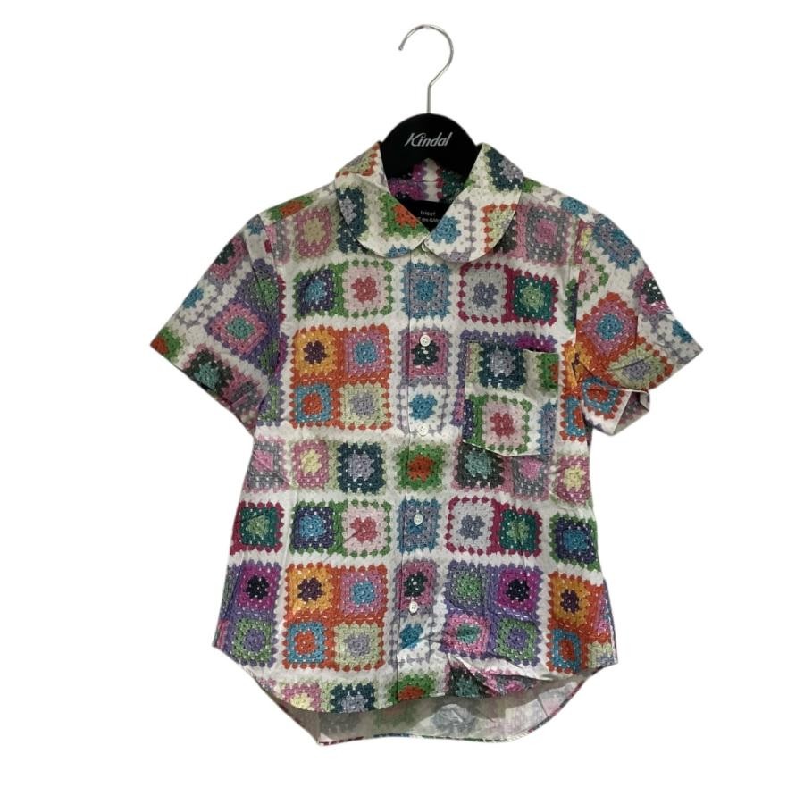 tricot COMME des GARCONS Round Collar Blouse TA-B029 White Size S Used