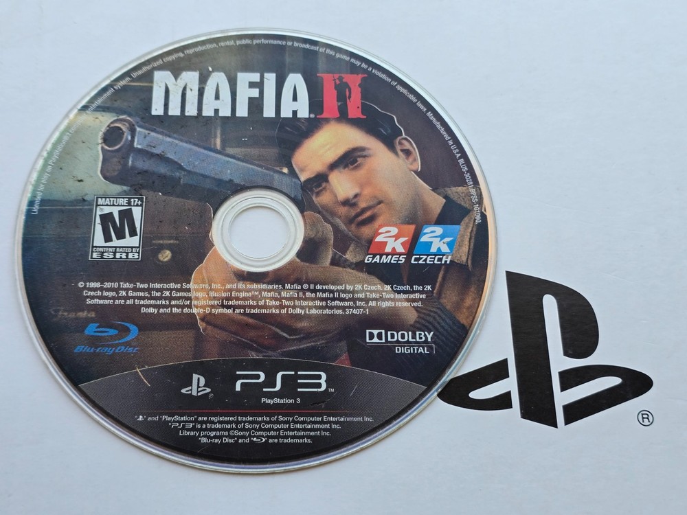 --DISC ONLY-- Mafia II (PlayStation 3, PS3)
