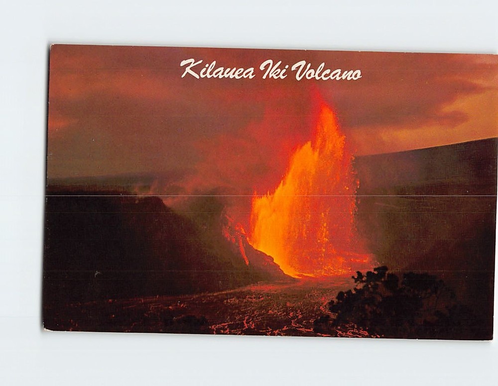 Postcard Kilauea Iki Volcano Hawaii USA