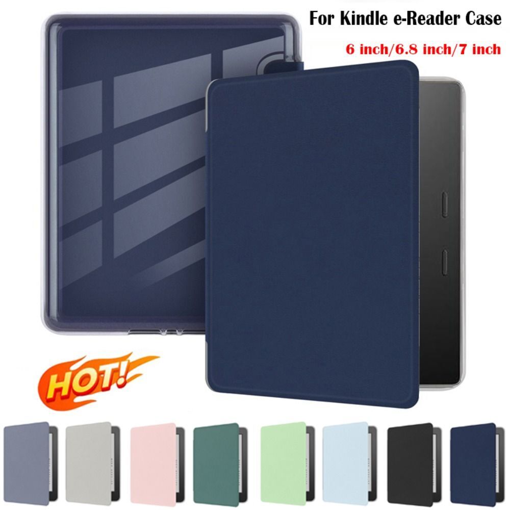 Durable Acrylic Folio Cover for Kindle Paperwhite 1-5 2024 6-7 Inch E-Reader