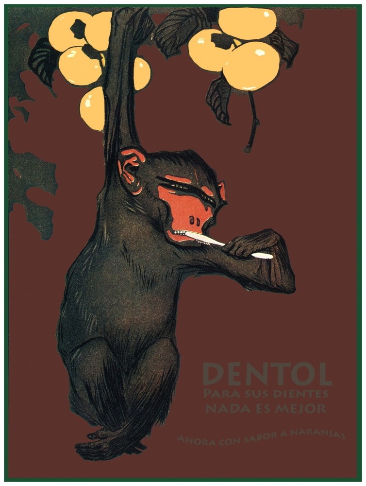 Dentol para sus dientes nada es mejor Decor Poster.Fine Graphic Art Design. 2977