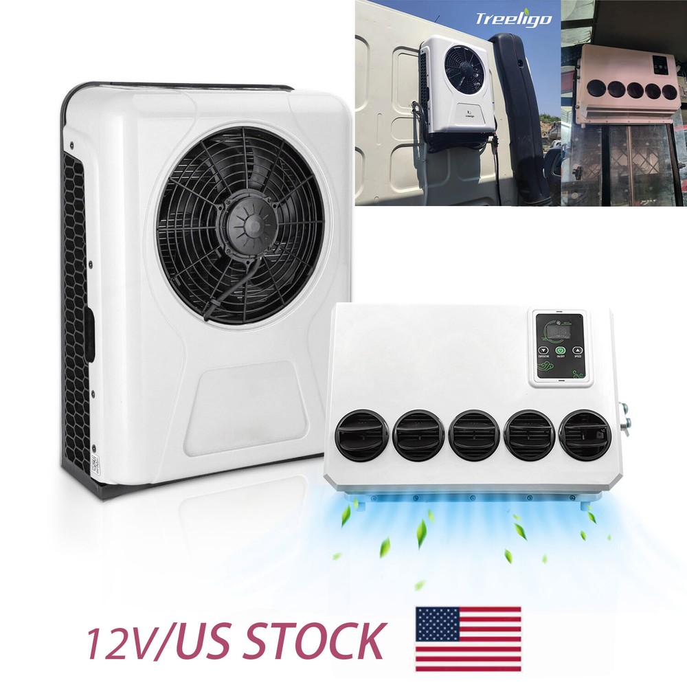 12V AC Truck Air Conditioner 12000 BTU Split Car Cab RV Unit Fit Bus Caravan