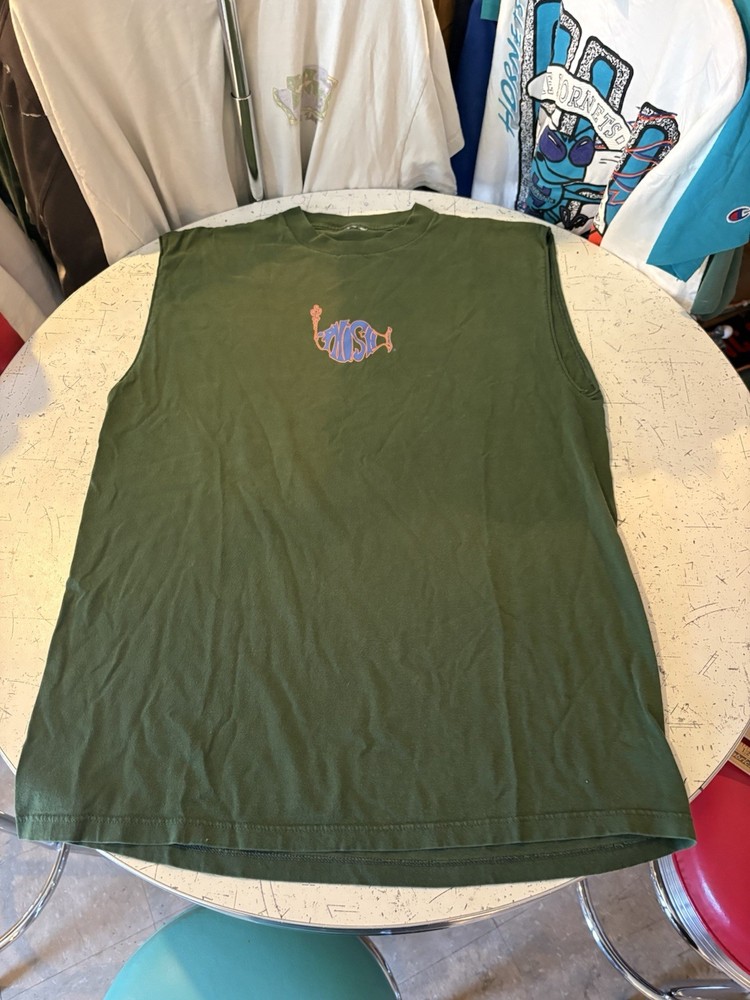 Vintage 90s 1998 Phish Summer Tour Chopped Faded Distressed ShirtSize Large