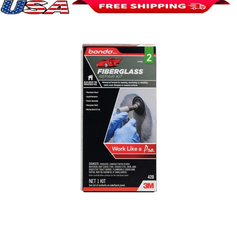 Fiberglass Resin Repair Kit for Auto Body Waterproof Strong DIY Sealant