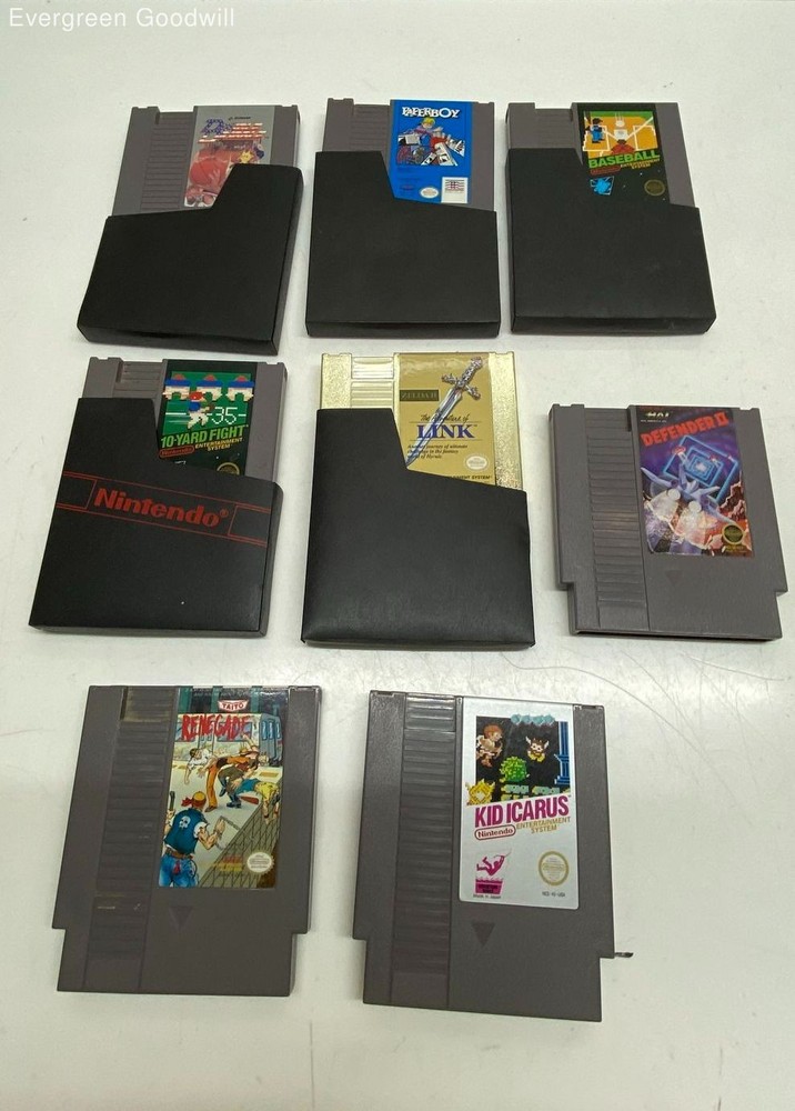 VTG 7pc Nintendo Entertainment System Game Cartridge Lot UNTESTED