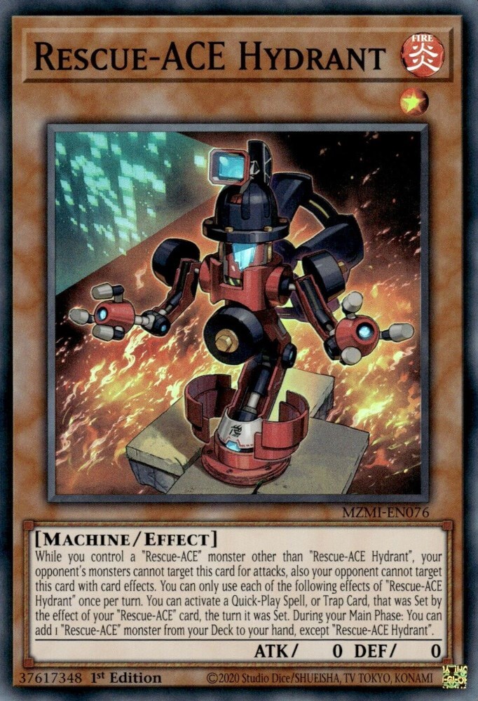 Rescue-ACE Hydrant MZMI-EN076 Maze of Millennia 1st Edition Booster Pack