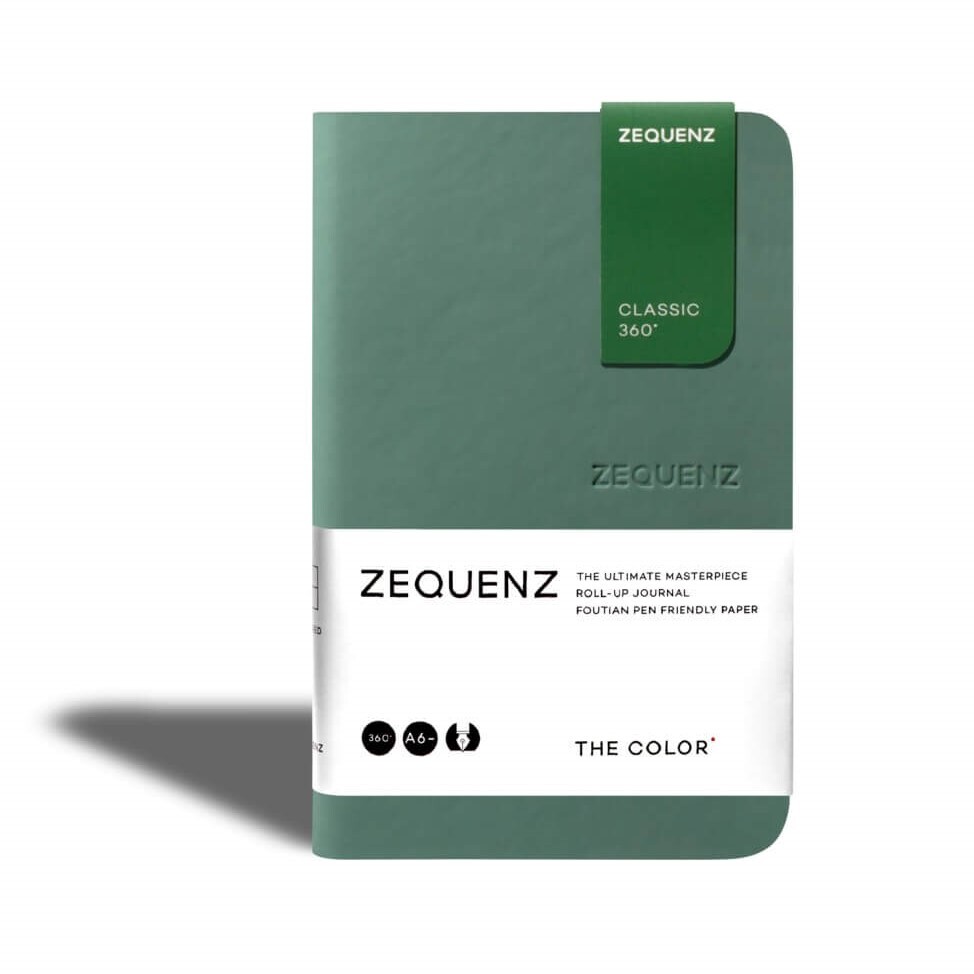 Zequenz A6 Blank Notebook Jade Green Acid-Free Paper 360 Pages TCJ-MINI-JDB-image