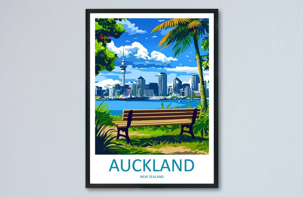 Auckland Travel Print Wall Art Auckland Wall Hanging Home Dcor Auckland Gift