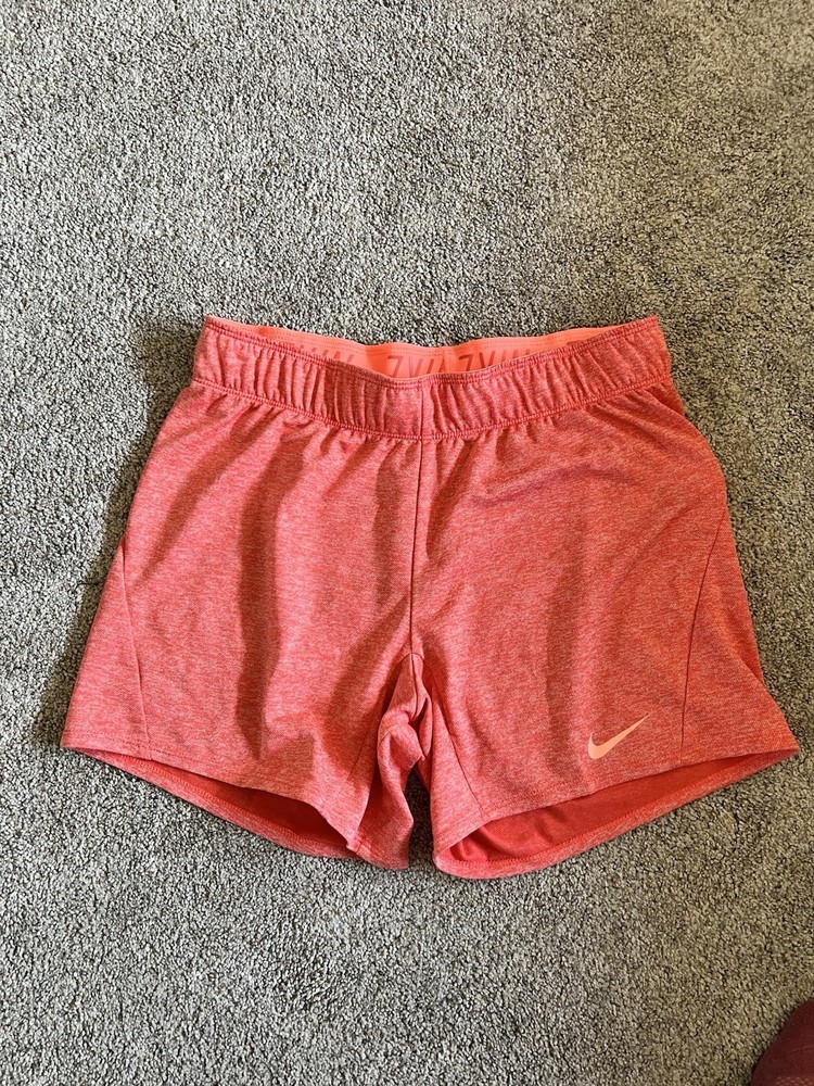 Nike Women's Running Athletic Shorts Coral/Orange, Dri-Fit, XS