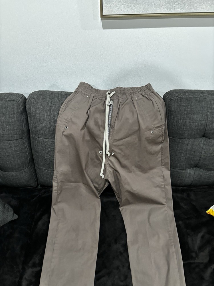 Rick Owens Dust Cotton Casual Pants Men’s 48 Drawstring Waist Pockets Size 30