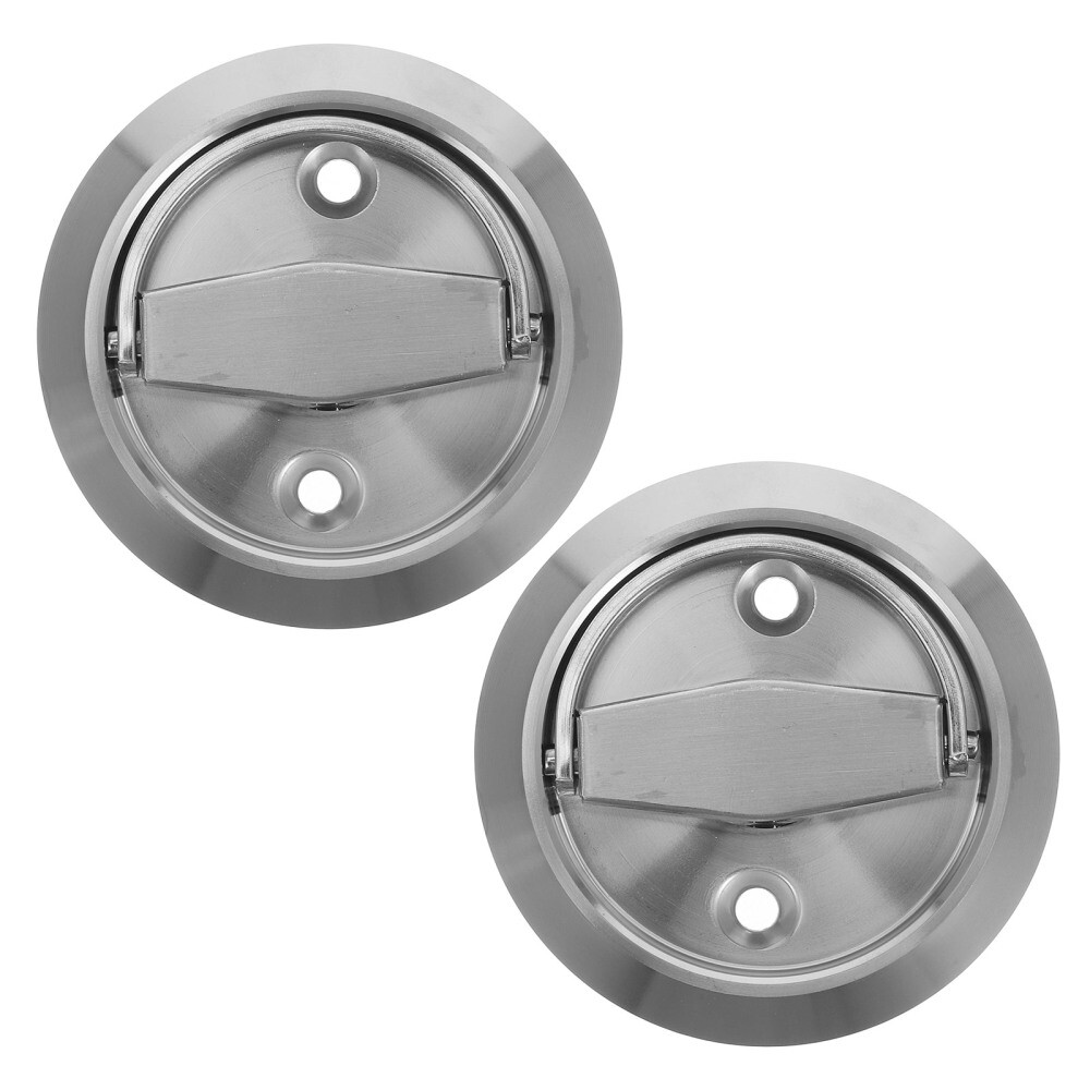 Pull Handle Round Recessed Door with Drawer Knob Invisible Folding