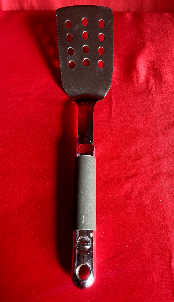 Kitchen Aid Spatula Large Metal Slotted Turner Grill Tool 19