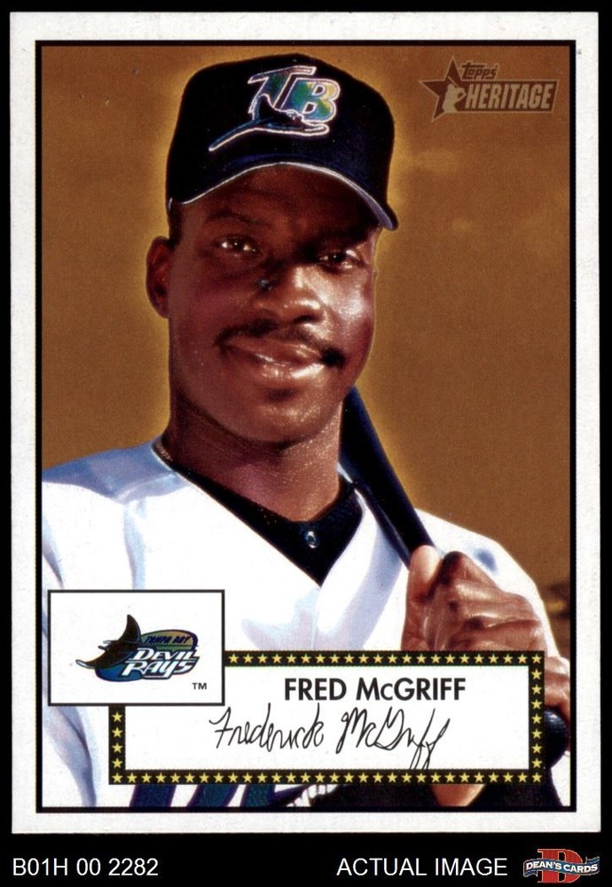 2001 Topps Heritage #131 Fred McGriff Rays HOF 8 - NM/MT