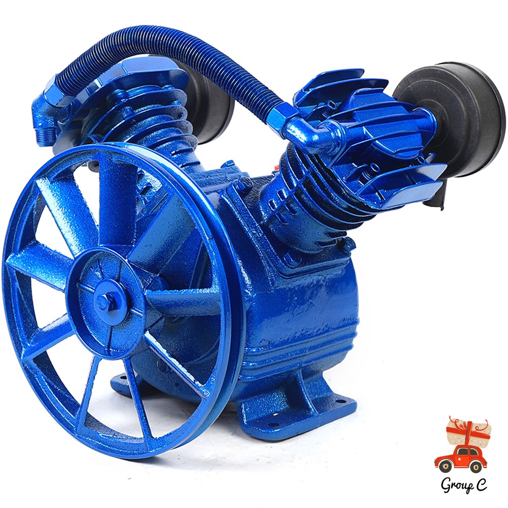 3HP 2-Piston V-Style Single Stage Air Compressor Pump Replacement Head  