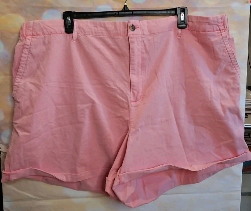 Old Navy women's Plus Size 4X Pink Chino Everyday Shorts