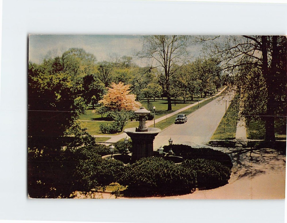 Postcard The Avenue Saint Marys of the Woods College St. Marys Indiana USA