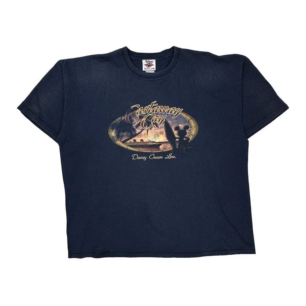 Disney Cruise Line Disney Graphic T-Shirt - Medium Blue Cotton