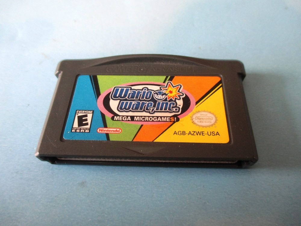 WarioWare, Inc.: Mega Microgame Wario Ware Nintendo Game Boy Advance SP Gameboy