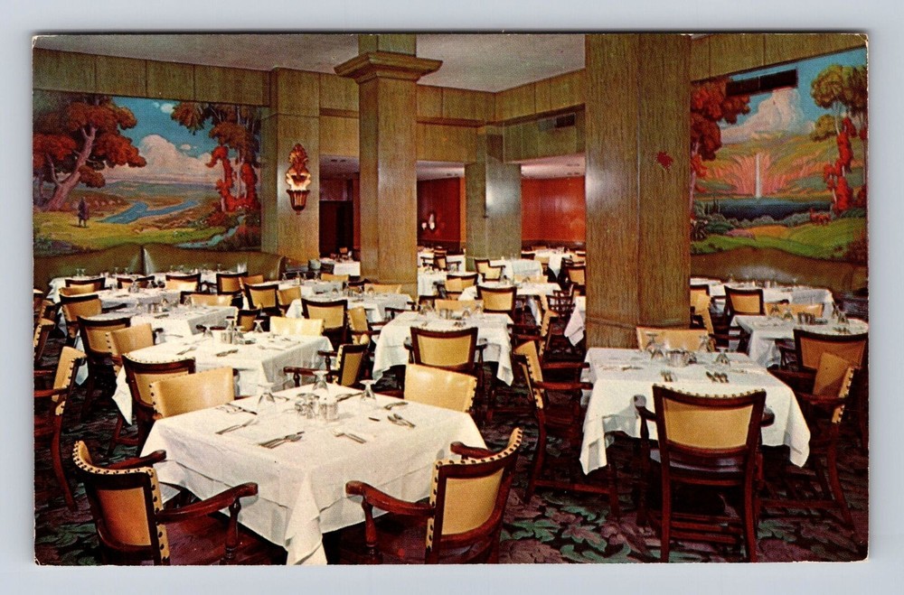 Pittsburgh PA-Pennsylvania, Pick Roosevelt Hotel, Sylvan Room, Vintage Postcard