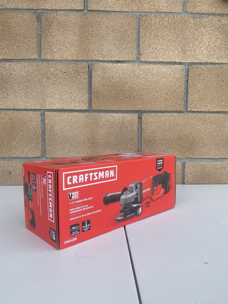CRAFTSMAN V20* Angle Grinder, Small, 4-1/2-Inch, Tool Only (CMCG400B)