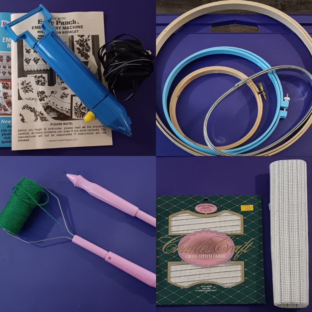 Needlepoint - Punch Accessories Lot - Some New, Some Used - Lots Of STUFF!