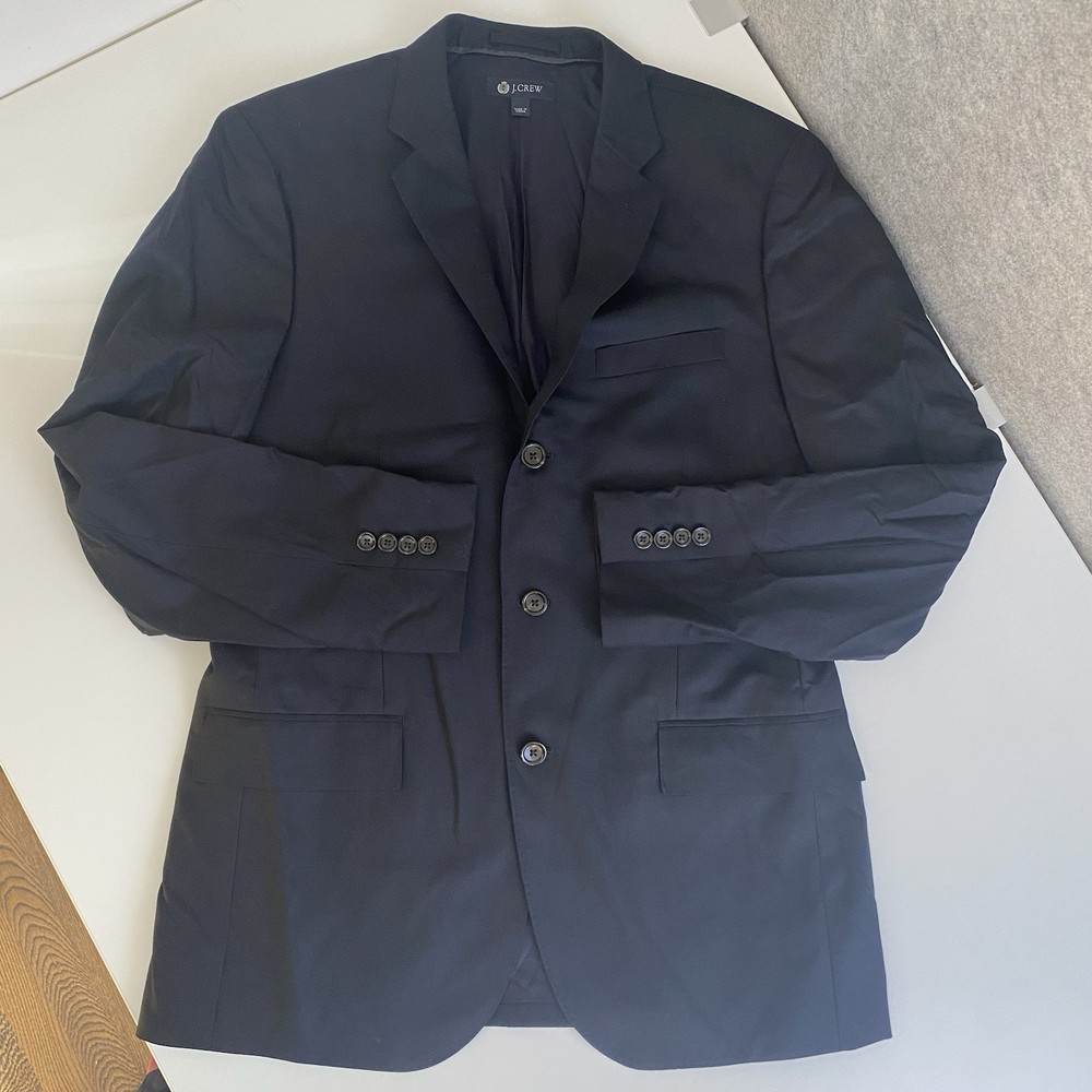 J Crew Loro Piana Blazer Mens 40R Ludlow Sport Coat Suit Jacket Wool Blue 120