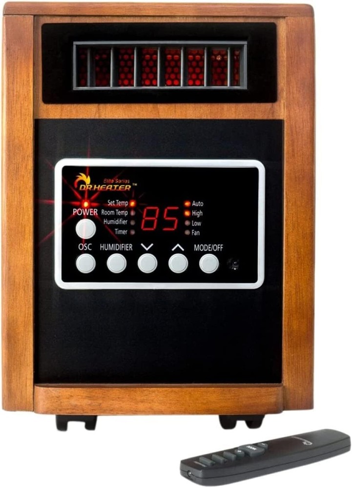 Dr Infrared Heater DR-998, 1500W, Space with Humidifier, Cherry