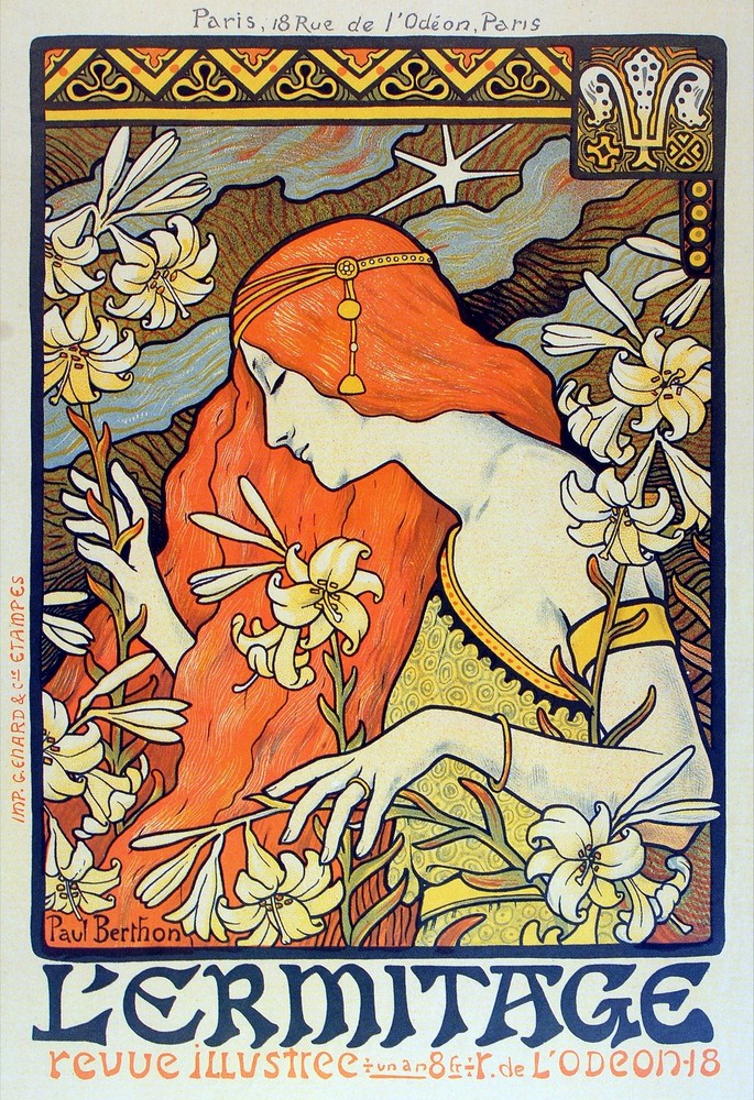 2189 L'ermitage nouveau Art Decoration POSTER.Graphics to decorate home office.