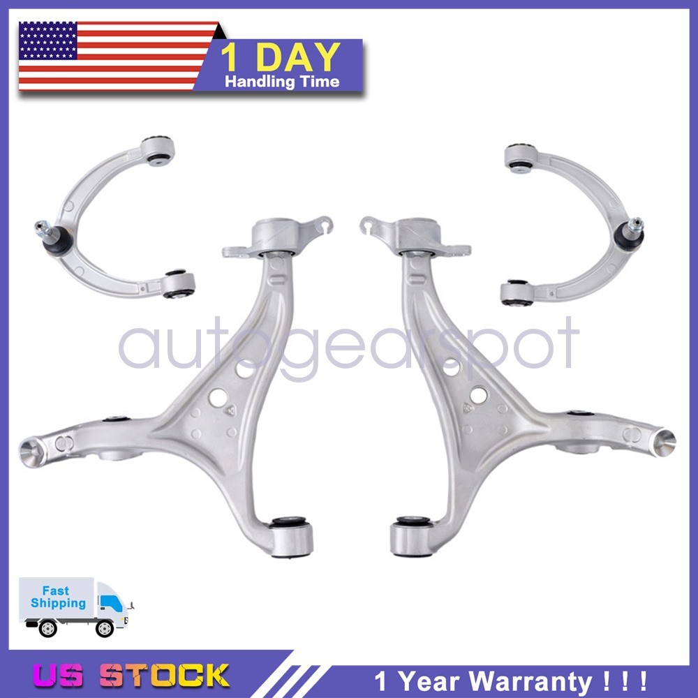 4x New Front Lower & Upper Control Arm For Mercedes-Benz GL350 2013-2016