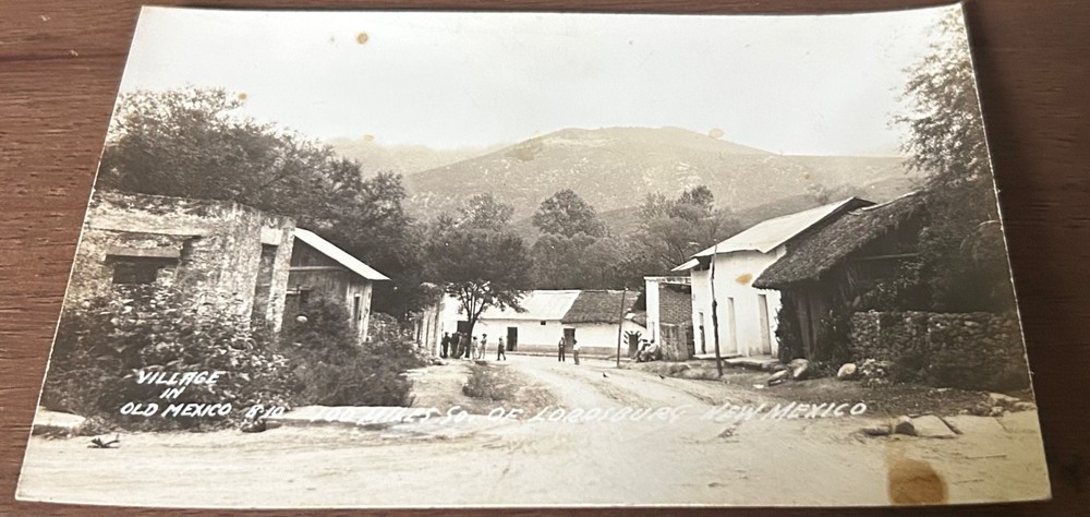 Village In Mexico Lordsburg New Mexico 1940 Real Photo Postcard