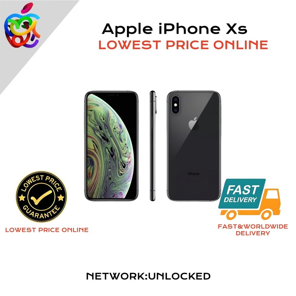 【Lowest Price】Apple iPhone Xs-256GB-All Colors Unlocked Smartphone-Excellent $i!