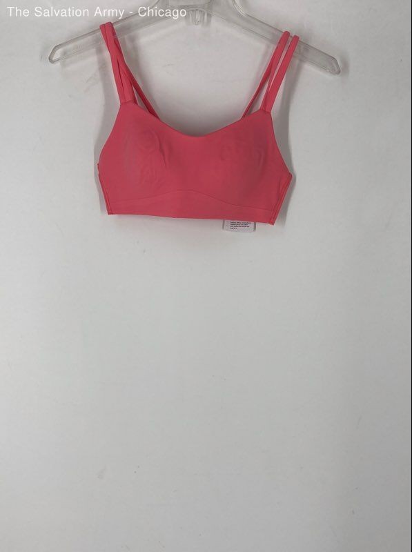Lululemon Womens Pink Wireless Activewear Pullover Sports Bra Size 4