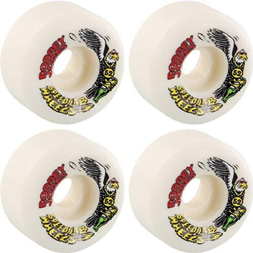 Speedlab Wheels Rodney Jones Pro White Skateboard Wheels - 52mm 101a (Set of 4)
