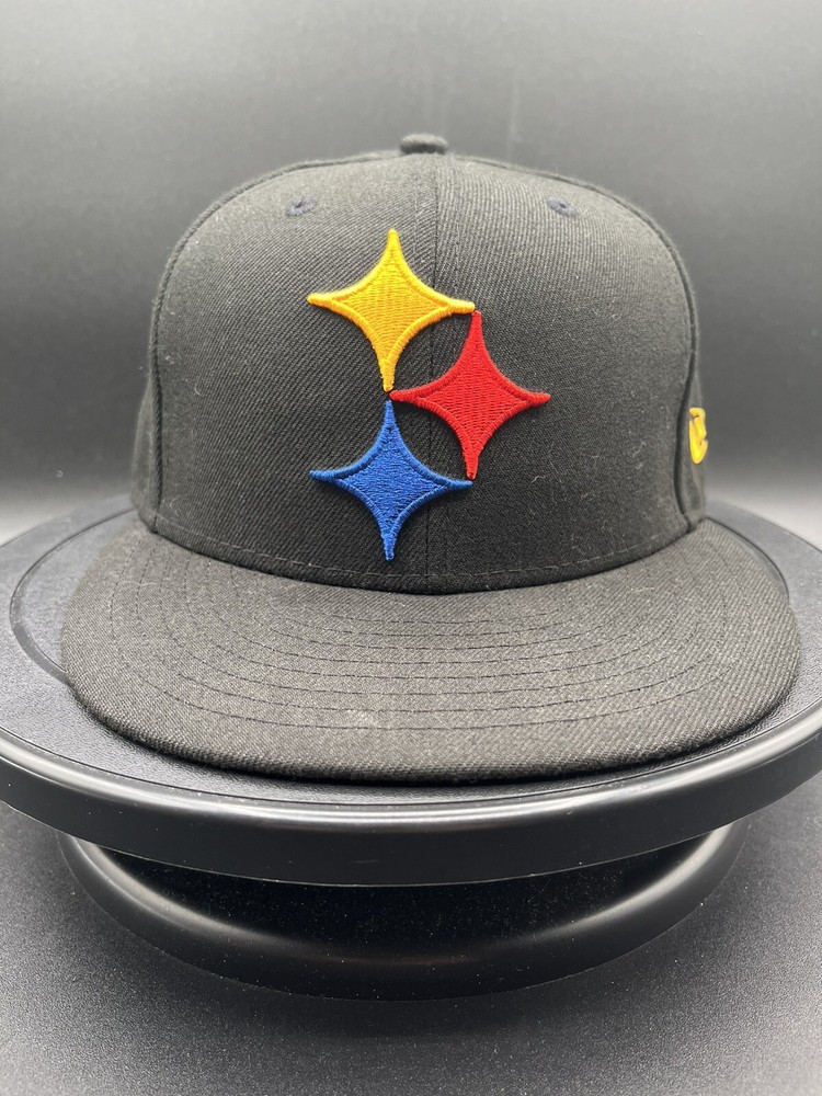 New Era NFL 59FIFTY Pittsburgh Steelers Cap Size 7 1/8 Logo Elements Collection