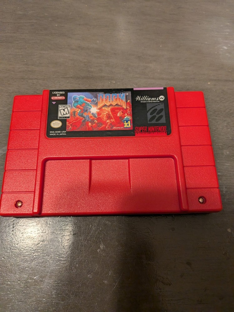 DOOM (SNES) Cart Only - Authentic Great Condition