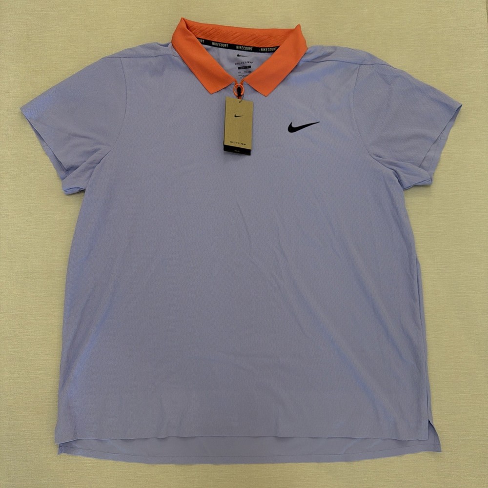 Nike Court Dri-Fit ADV Slam Ultimate Tennis Polo Shirt Top Sz 2XL FQ2015-580 NWT