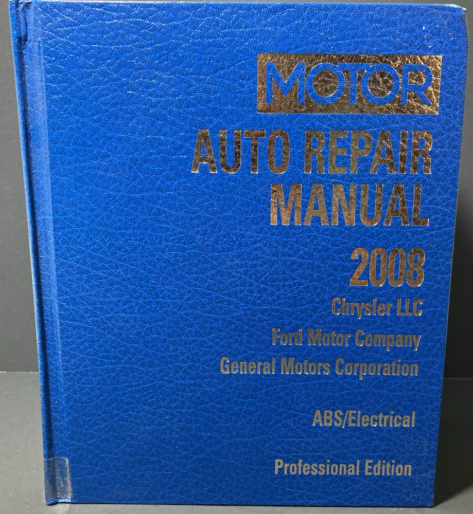 2008 MOTOR Auto Repair Manual | Professional Edition | ABS Electrical-image